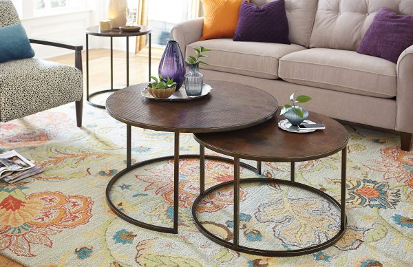 Sanford 2 pc Round Cocktail Table