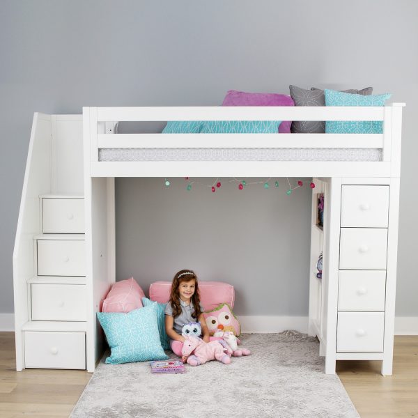 White Stairs Storage