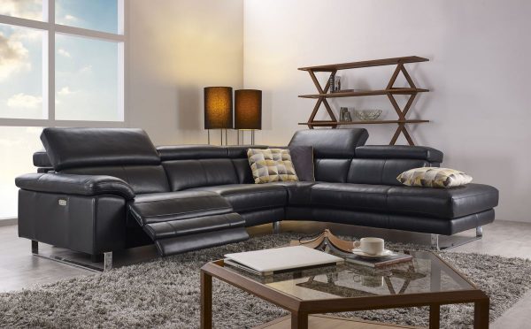 HTL 10565 2 pc Sectional w/ Recliner and Bumper