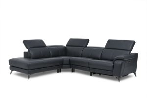 HTL 11380 3 pc Sectional with Recliner and Bumper
