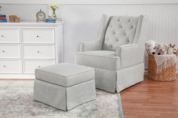 Sadie Swivel Glider & Ottoman