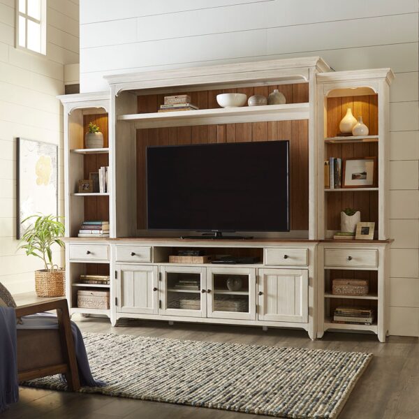 Farmhouse Reimagined Entertainment Center by Liberty