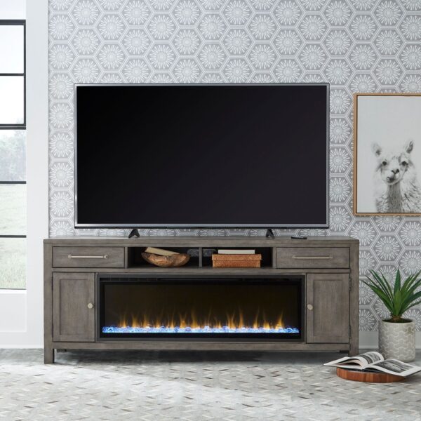 Modern Farmhouse Fire Console by Liberty