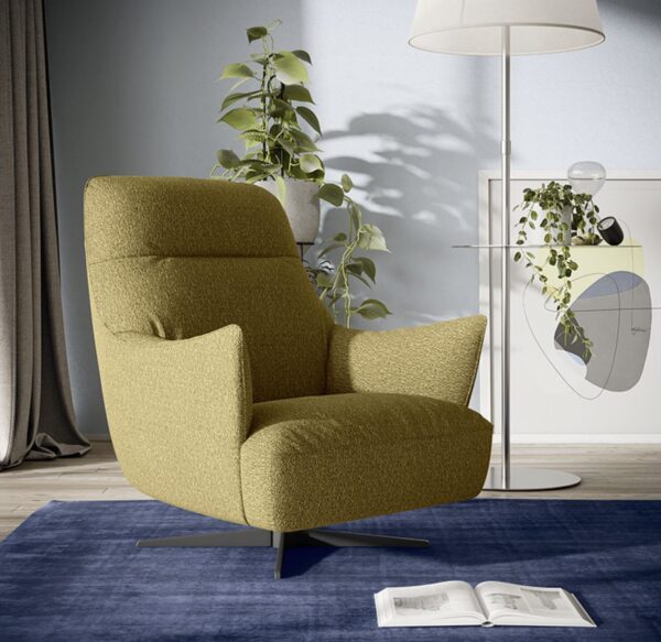 C056 Calma Swivel Chair by Natuzzi