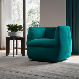 C195 Wally Swivel Chair by Natuzzi