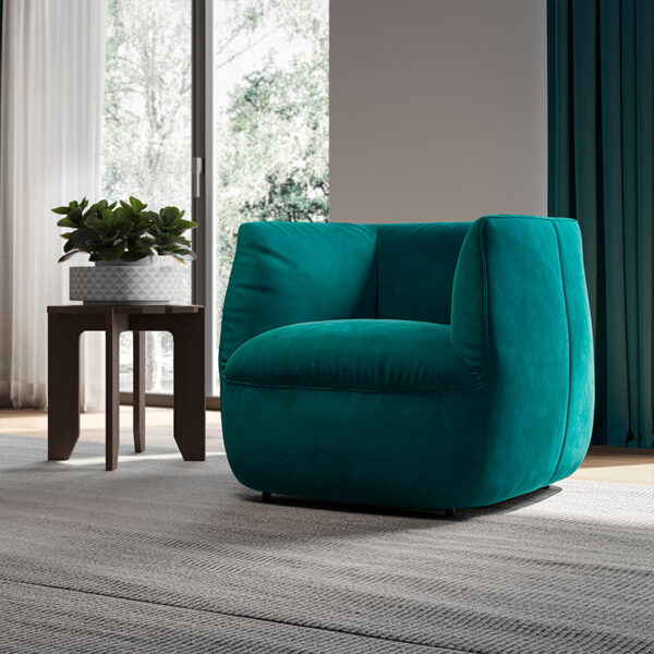 C195 Wally Swivel Chair by Natuzzi