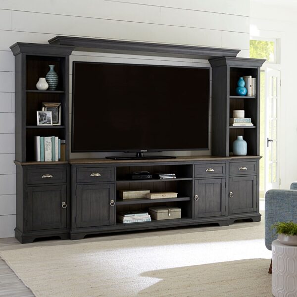 Ocean Isle Grey Entertainment Center by Liberty