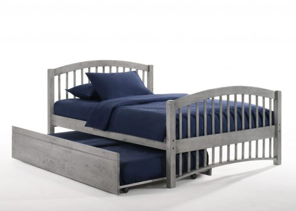 Molasses Bed Full Trundle, Rustic Gray - Night & Day Zest Collection