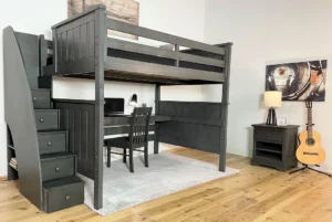 Full Staircase Loft Bed with Desk by Baby Direct