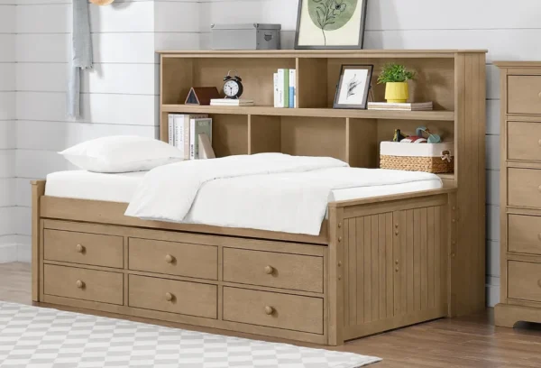 Twin Bookcase Bed with Storage by Baby Direct