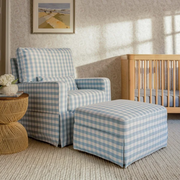 Crawford Swivel Glider & Gliding Ottoman by Namesake