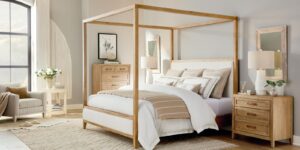 Courtland Upholstered Canopy Bedroom from Bassett