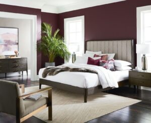 Modern Rivoli Upholstered Bedroom from Bassett