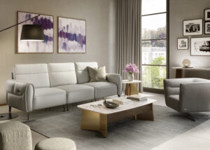 X326 Breeze Reclining Sofa by Natuzzi Editions