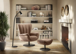 C339 Aurora Swivel Chair by Natuzzi Editions